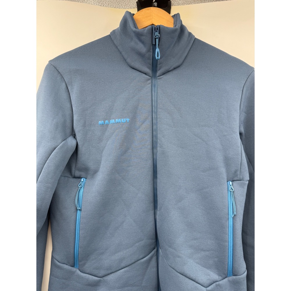 Mammut Womens Blue Full Zip Fleece Jacket Mid Layer Size Small S Made in Latvia